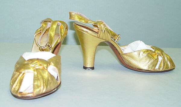 Shoes, Sophie Gimbel (American, Houston, Texas 1898–1981 New York), Leather, American