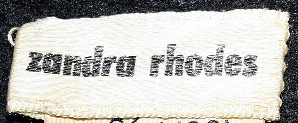 Coat, Zandra Rhodes (British, founded 1969), wool, silk, British