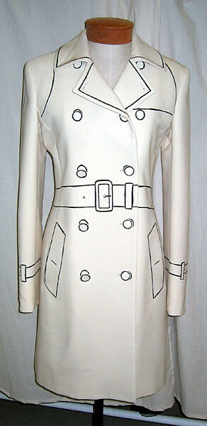 Ensemble, House of Moschino (Italian, founded 1983), a) wool, silk; b) wool, Italian 