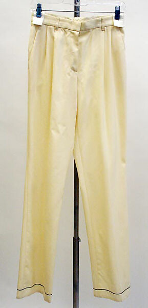 Ensemble, House of Moschino (Italian, founded 1983), a) wool, silk; b) wool, Italian