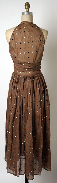 Dress, Claire McCardell (American, 1905–1958), cotton, silk, American
