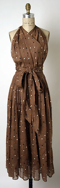 Dress, Claire McCardell (American, 1905–1958), cotton, silk, American 