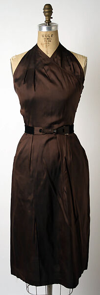Ensemble, Claire McCardell (American, 1905–1958), rayon, leather, American