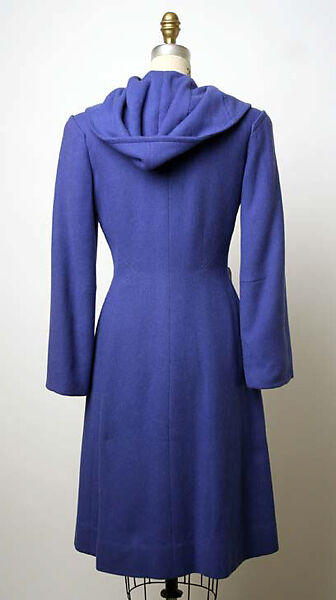 Coat, Nettie Rosenstein, Inc. (American, 1916–1961), wool, American