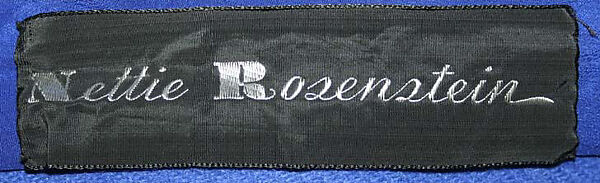 Coat, Nettie Rosenstein, Inc. (American, 1916–1961), wool, American