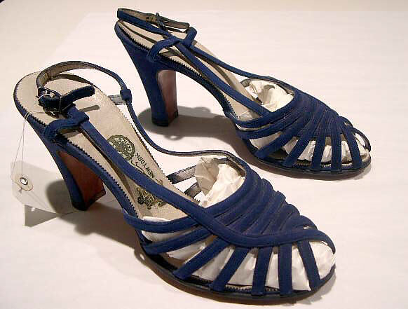Shoes, Ansonia de Luxe, Suede, American 