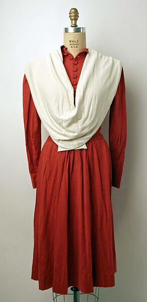 Dress, Nettie Rosenstein (American, 1890–1980), [no medium available], American