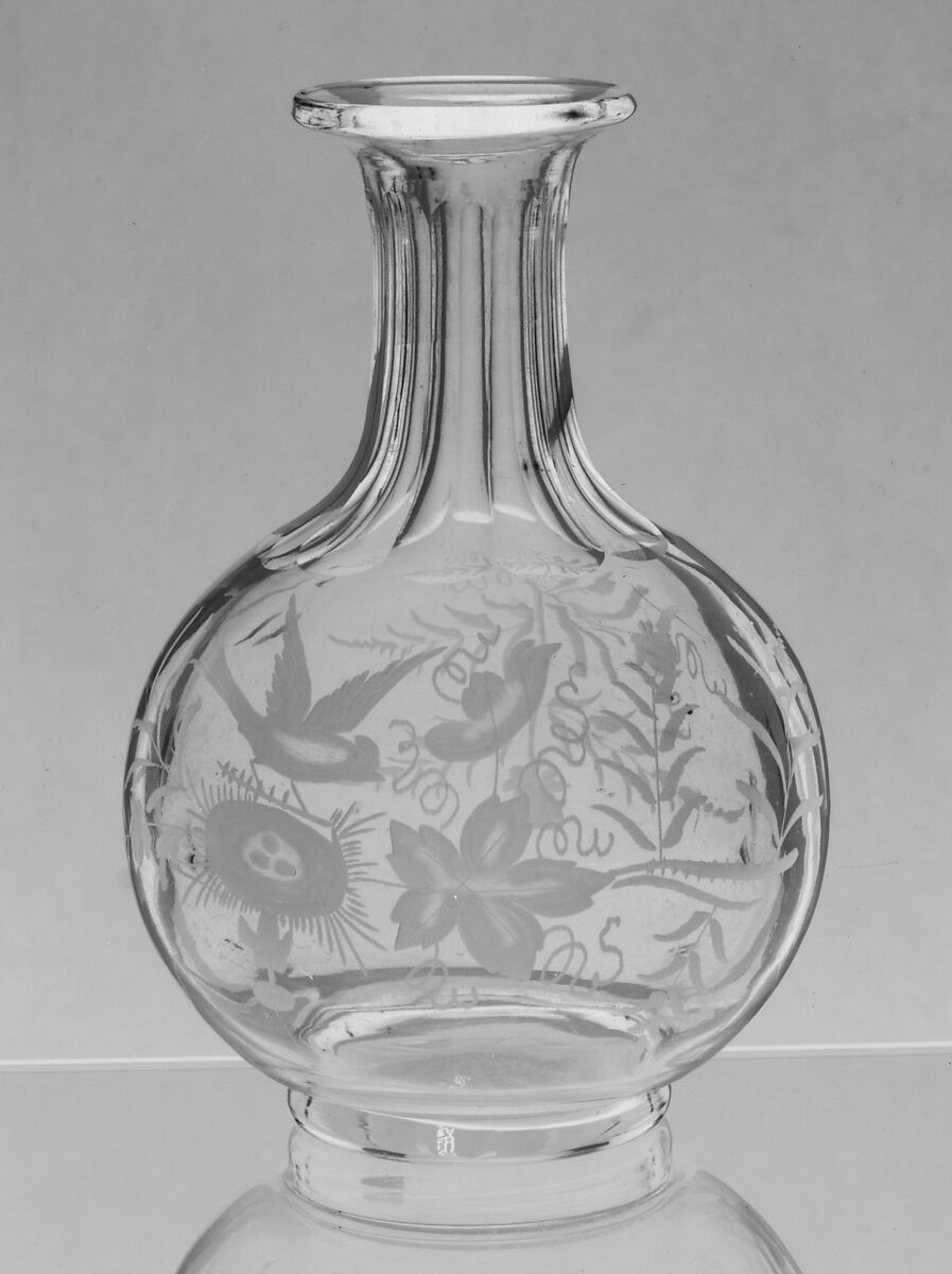 Water Carafe, Blown non-lead glass, American 