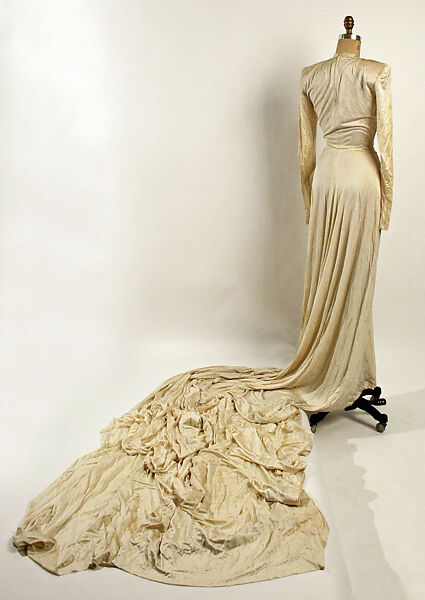 Wedding ensemble, Nettie Rosenstein, Inc. (American, 1916–1961), rayon, American