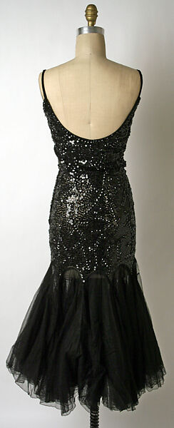 Evening dress, Traina-Norell (American, founded 1941), silk, plastic, American