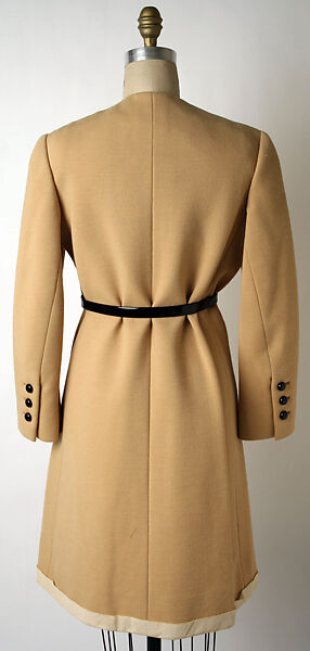 Dress, Norman Norell (American, Noblesville, Indiana 1900–1972 New York), wool, leather, American