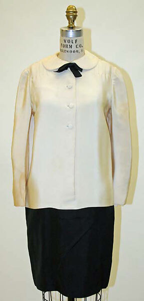 Ensemble, Norman Norell (American, Noblesville, Indiana 1900–1972 New York), (a) wool; (c) silk, American