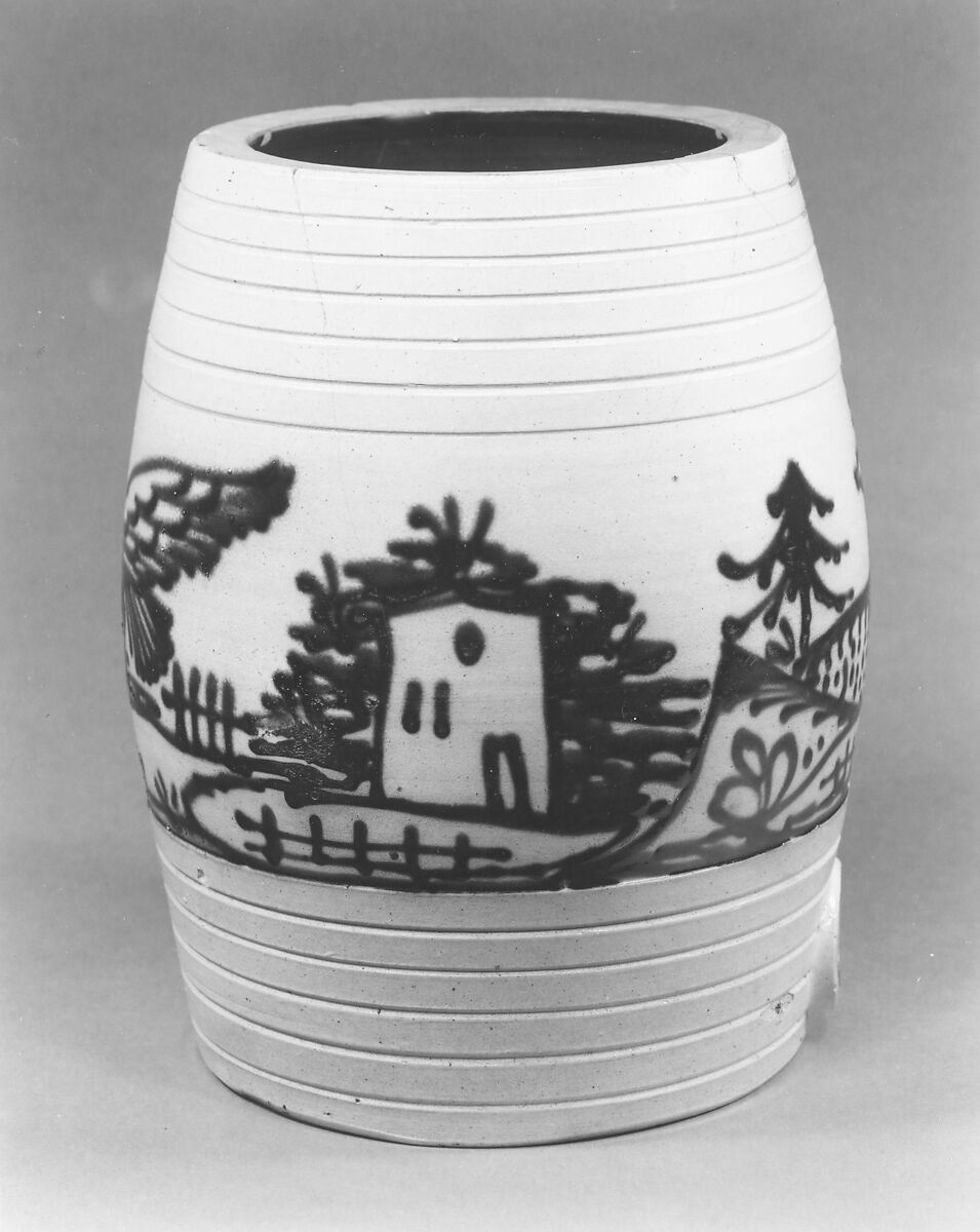 Water cooler, Julius and Edward Norton (active 1850–59), Stoneware, American