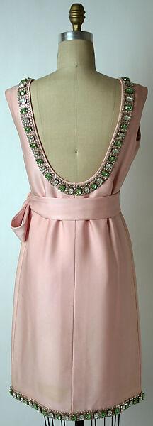 Evening dress, Norman Norell (American, Noblesville, Indiana 1900–1972 New York), silk, glass, American
