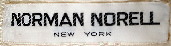 Evening dress, Norman Norell (American, Noblesville, Indiana 1900–1972 New York), silk, glass, plastic, American