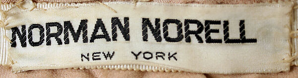 Evening dress, Norman Norell (American, Noblesville, Indiana 1900–1972 New York), silk, American