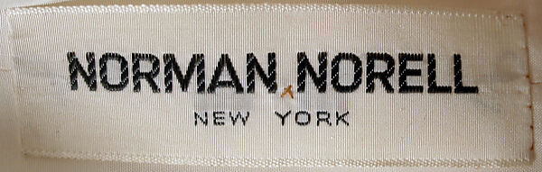 Evening dress, Norman Norell (American, Noblesville, Indiana 1900–1972 New York), silk, American