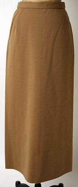 Evening ensemble, Norman Norell (American, Noblesville, Indiana 1900–1972 New York), wool, silk, plastic, American