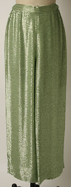 Evening ensemble, Norman Norell (American, Noblesville, Indiana 1900–1972 New York), wool, silk, glass, American