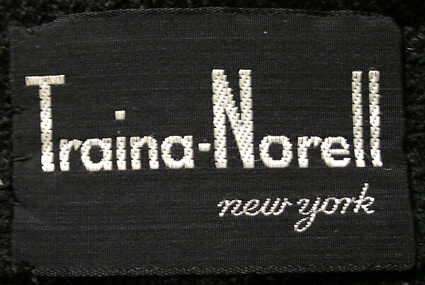 Dress, Traina-Norell (American, founded 1941), wool, American