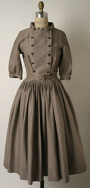 Dress, Norman Norell (American, Noblesville, Indiana 1900–1972 New York), silk, wool, American 