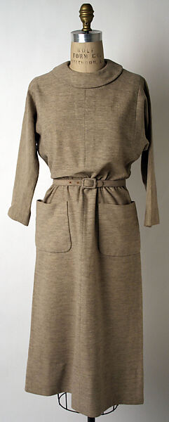 Afternoon dress, Norman Norell (American, Noblesville, Indiana 1900–1972 New York), wool, American 