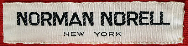 Dress, Norman Norell (American, Noblesville, Indiana 1900–1972 New York), wool, American