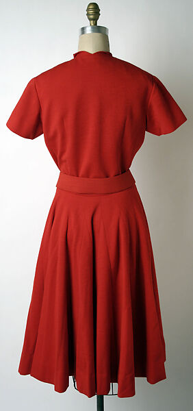 Dress, Norman Norell (American, Noblesville, Indiana 1900–1972 New York), wool, American