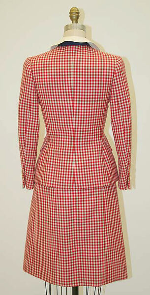 Suit, Norman Norell (American, Noblesville, Indiana 1900–1972 New York), wool, silk, cotton, paper, American