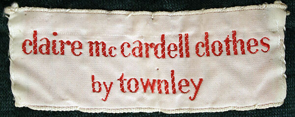 Ensemble, Claire McCardell (American, 1905–1958), wool, American