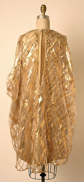 Dress, James Galanos (American, Philadelphia, Pennsylvania, 1924–2016 West Hollywood, California), synthetic, plastic, rhinestone, American