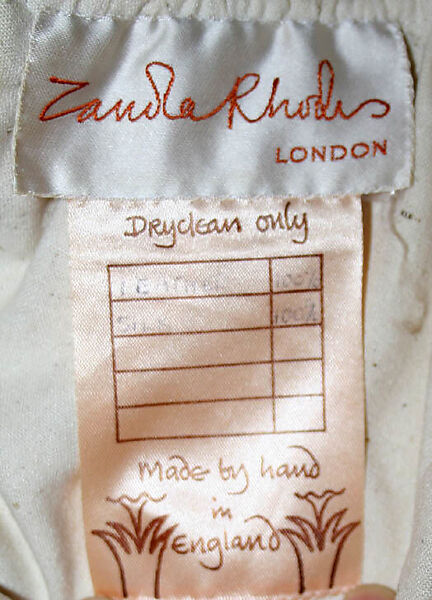 Dress, Zandra Rhodes (British, founded 1969), silk, leather, British