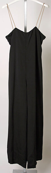 Evening dress, James Galanos (American, Philadelphia, Pennsylvania, 1924–2016 West Hollywood, California), a) synthetic, rhinestone, silk; b) polyester, American