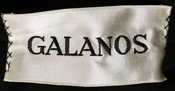 Evening dress, James Galanos (American, Philadelphia, Pennsylvania, 1924–2016 West Hollywood, California), a) synthetic, rhinestone, silk; b) polyester, American