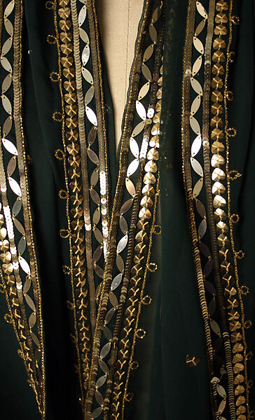 Scarf, House of Dior (French, founded 1946), silk, plastic, rhinestone, French