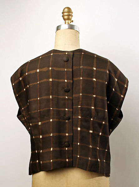 Ensemble, House of Balenciaga (French, founded 1937), silk, wool, French