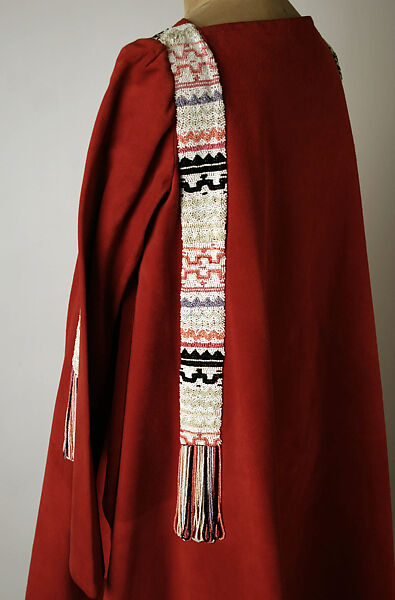 Tunic, Madame Grès (Germaine Émilie Krebs) (French, Paris 1903–1993 Var region), leather, glass, French