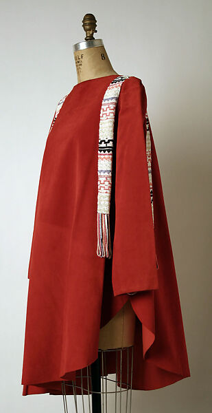 Tunic, Madame Grès (Germaine Émilie Krebs) (French, Paris 1903–1993 Var region), leather, glass, French