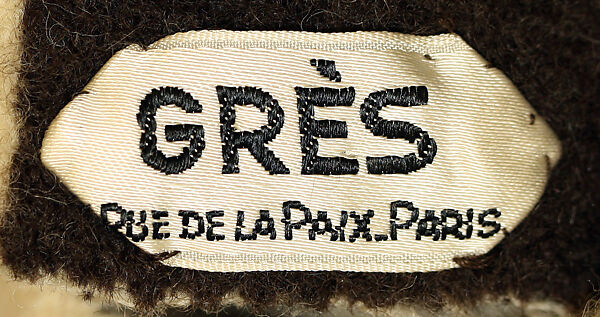 Dress, Madame Grès (Germaine Émilie Krebs) (French, Paris 1903–1993 Var region), wool, leather, French