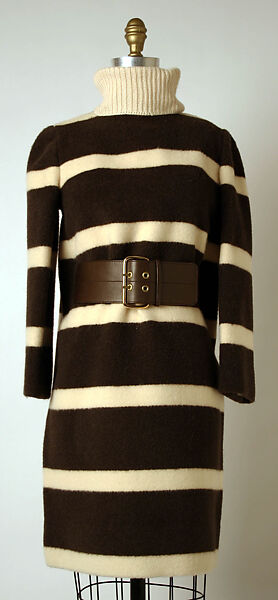 Dress, Madame Grès (Germaine Émilie Krebs) (French, Paris 1903–1993 Var region), wool, leather, French 