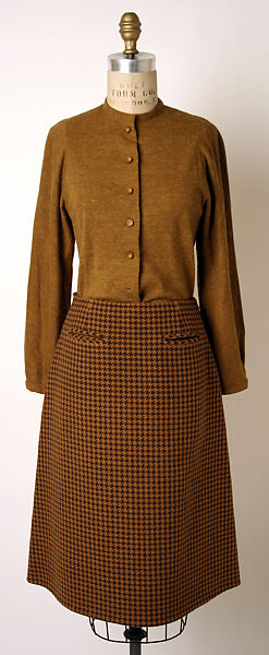 Ensemble, Madame Grès (Germaine Émilie Krebs) (French, Paris 1903–1993 Var region), wool, leather, French