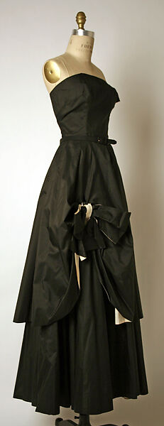 Evening dress, Madame Grès (Germaine Émilie Krebs) (French, Paris 1903–1993 Var region), wool, metal, silk, French