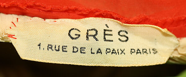 Evening dress, Madame Grès (Germaine Émilie Krebs) (French, Paris 1903–1993 Var region), silk, French