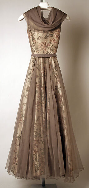 Evening dress, Madame Grès (Germaine Émilie Krebs) (French, Paris 1903–1993 Var region), silk, French 