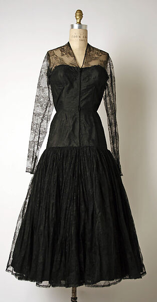 Cocktail dress, Madame Grès (Germaine Émilie Krebs) (French, Paris 1903–1993 Var region), cotton, silk, French 