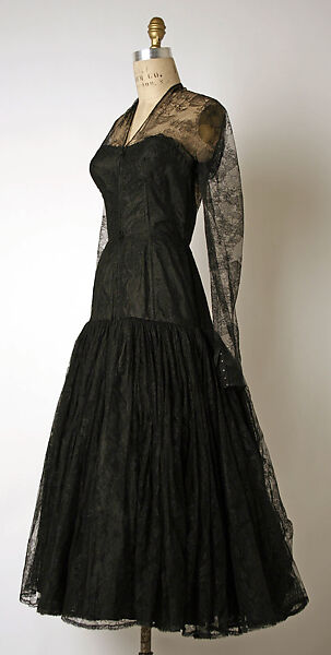 Cocktail dress, Madame Grès (Germaine Émilie Krebs) (French, Paris 1903–1993 Var region), cotton, silk, French