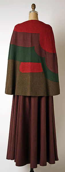 Evening ensemble, Madame Grès (Germaine Émilie Krebs) (French, Paris 1903–1993 Var region), wool, silk, French