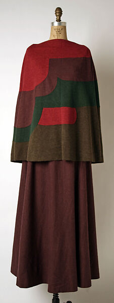 Evening ensemble, Madame Grès (Germaine Émilie Krebs) (French, Paris 1903–1993 Var region), wool, silk, French 