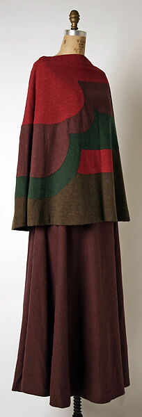 Evening ensemble, Madame Grès (Germaine Émilie Krebs) (French, Paris 1903–1993 Var region), wool, silk, French