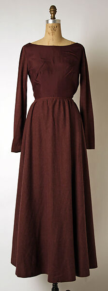 Evening ensemble, Madame Grès (Germaine Émilie Krebs) (French, Paris 1903–1993 Var region), wool, silk, French